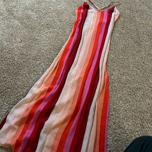 Billabong red striped dress